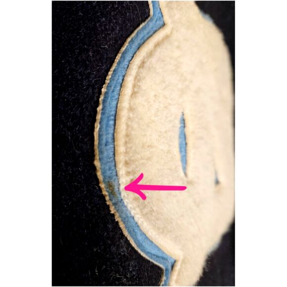 Vintage UNC TARHEELS Deerfoot Sports Apparel Ladies Wool Jacket sz 12 - Picture 8 of 10